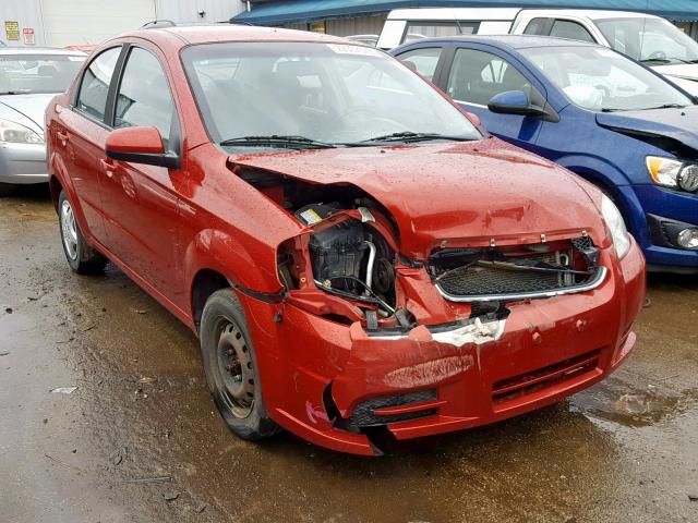 KL1TD5DE0AB075766 - 2010 CHEVROLET AVEO LS RED photo 1