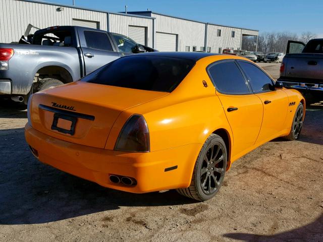 ZAMCE39A160022976 - 2006 MASERATI QUATTROPOR ORANGE photo 4