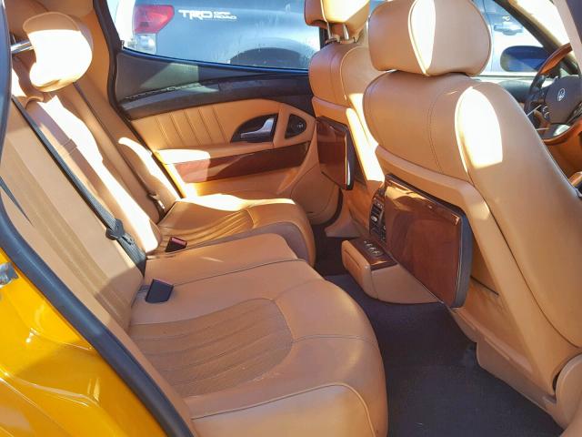 ZAMCE39A160022976 - 2006 MASERATI QUATTROPOR ORANGE photo 6