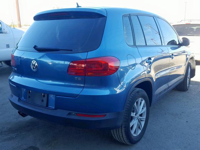 WVGAV7AXXJK000485 - 2018 VOLKSWAGEN TIGUAN LIM BLUE photo 4