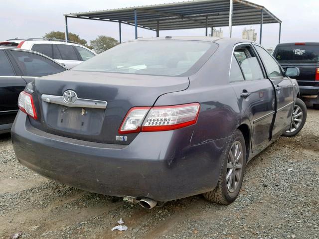 4T1BB3EK2BU142100 - 2011 TOYOTA CAMRY HYBR GRAY photo 4