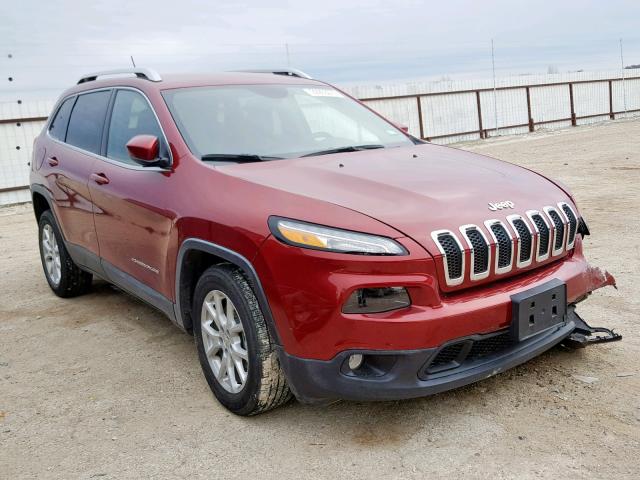 1C4PJLCS0FW656506 - 2015 JEEP CHEROKEE L RED photo 1