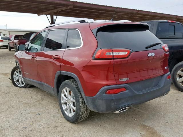 1C4PJLCS0FW656506 - 2015 JEEP CHEROKEE L RED photo 3