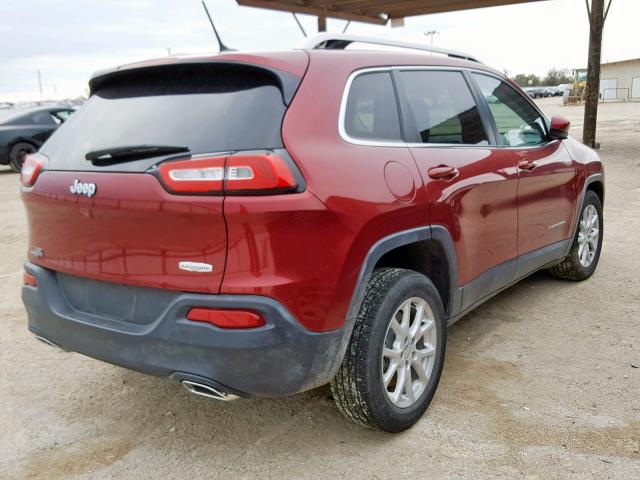 1C4PJLCS0FW656506 - 2015 JEEP CHEROKEE L RED photo 4