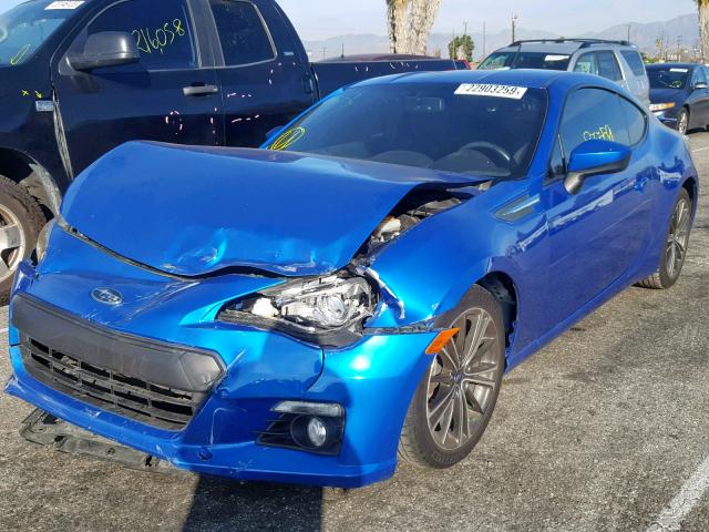 JF1ZCAC12D1608097 - 2013 SUBARU BRZ 2.0 LI BLUE photo 2