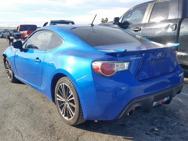 JF1ZCAC12D1608097 - 2013 SUBARU BRZ 2.0 LI BLUE photo 3