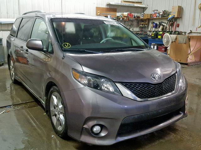 5TDXK3DC8CS261358 - 2012 TOYOTA SIENNA SPO GRAY photo 1