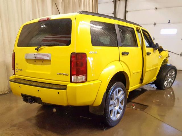 1D4PU6GX5AW175158 - 2010 DODGE NITRO DETO YELLOW photo 4