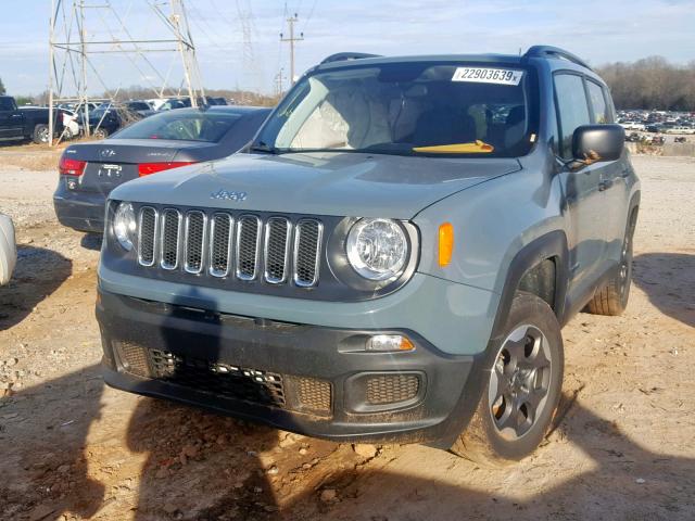 ZACCJBAB2JPH12124 - 2018 JEEP RENEGADE S BLUE photo 2