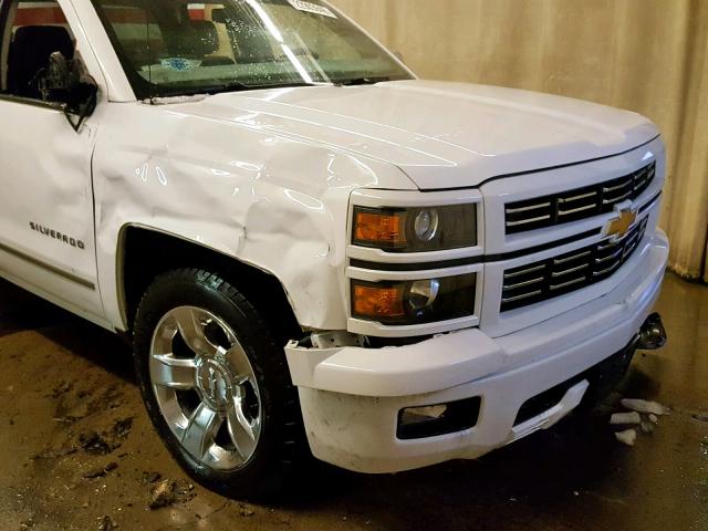 1GCVKREC3FZ276233 - 2015 CHEVROLET SILVERADO WHITE photo 10