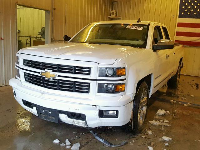 1GCVKREC3FZ276233 - 2015 CHEVROLET SILVERADO WHITE photo 2