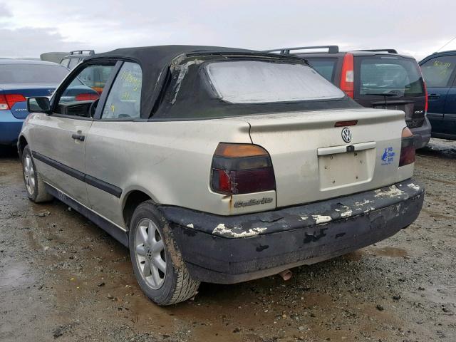 3VWBB81E7WM810045 - 1998 VOLKSWAGEN CABRIO GLS TAN photo 3