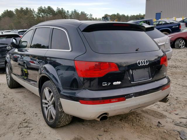 WA1AV74L87D017290 - 2007 AUDI Q7 4.2 QUA BLACK photo 3