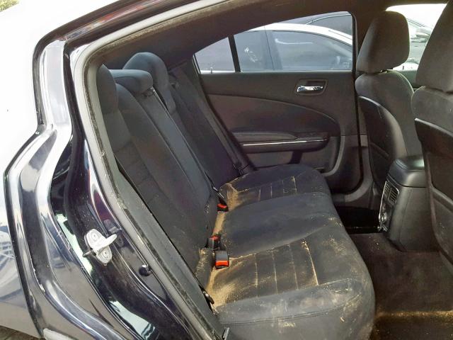 2B3CL3CG1BH543369 - 2011 DODGE CHARGER შავი ფოტო 6