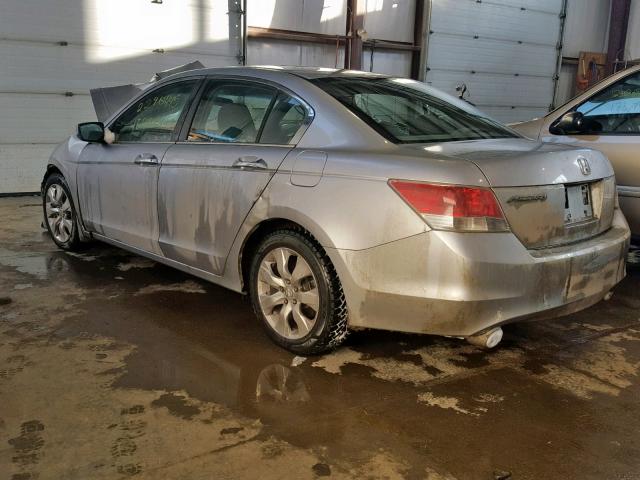 1HGCP36768A800288 - 2008 HONDA ACCORD EX SILVER photo 3