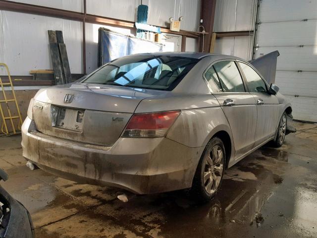 1HGCP36768A800288 - 2008 HONDA ACCORD EX SILVER photo 4