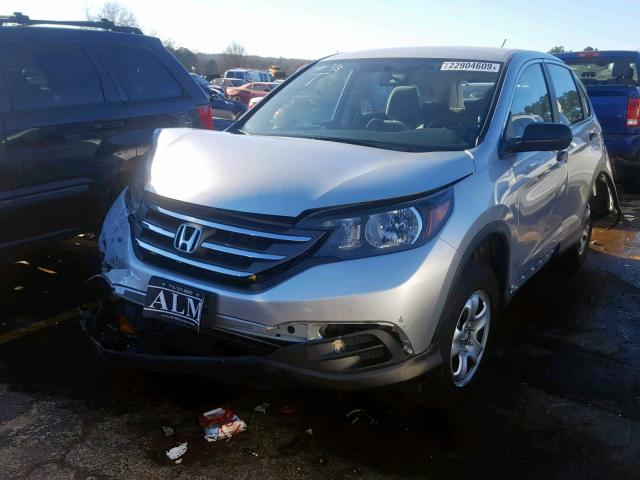 2HKRM4H34DH693150 - 2013 HONDA CR-V LX SILVER photo 2