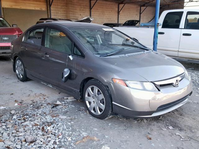 1HGFA155X6L071877 - 2006 HONDA CIVIC LX GRAY photo 1