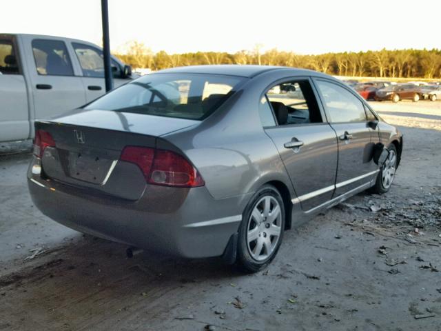 1HGFA155X6L071877 - 2006 HONDA CIVIC LX GRAY photo 4