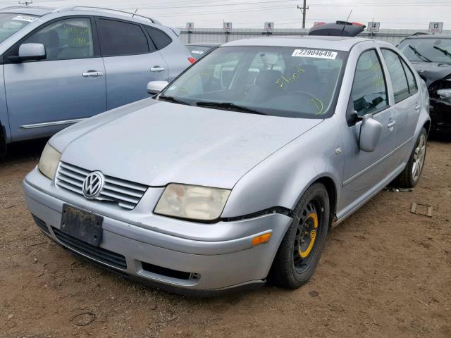 3VWSE69M32M181207 - 2002 VOLKSWAGEN JETTA GLS SILVER photo 2