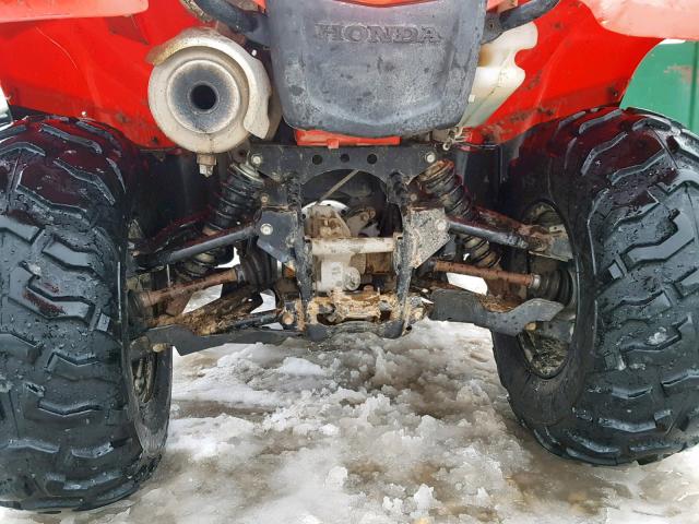 1HFTE3707B4202356 - 2011 HONDA TRX420 FA RED photo 7