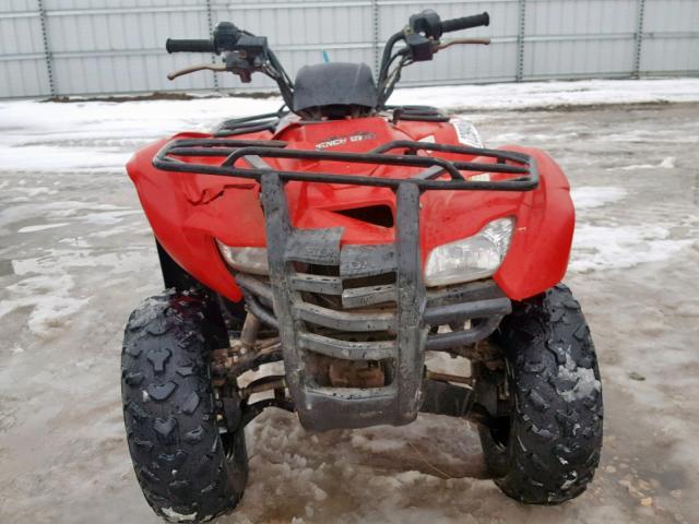 1HFTE3707B4202356 - 2011 HONDA TRX420 FA RED photo 9