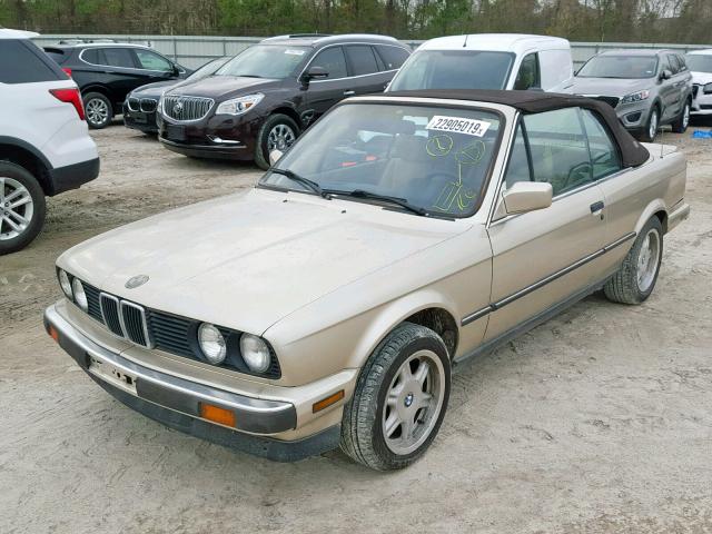 WBABB2301H1942667 - 1987 BMW 325 I AUTO GOLD photo 2
