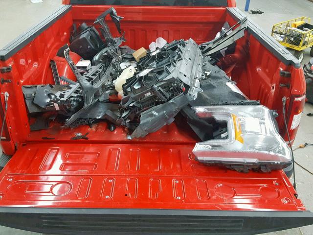 1FTEW1EP8JKC72267 - 2018 FORD F150 SUPER RED photo 9