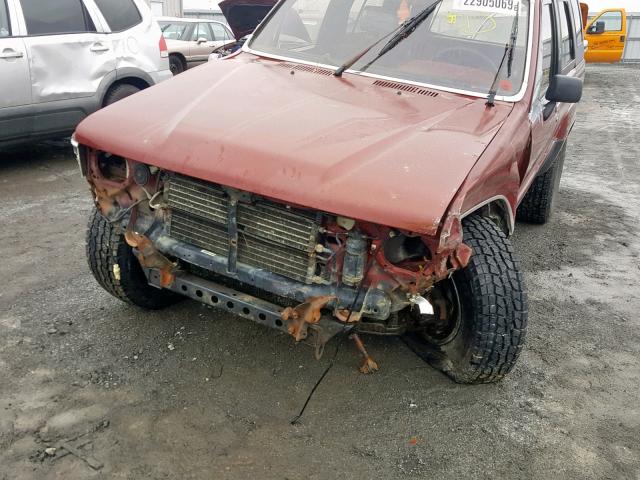 JT3VN66W9K0029784 - 1989 TOYOTA 4RUNNER VN RED photo 9