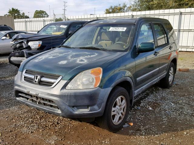 JHLRD788X2C053372 - 2002 HONDA CR-V EX 绿色 照片 2