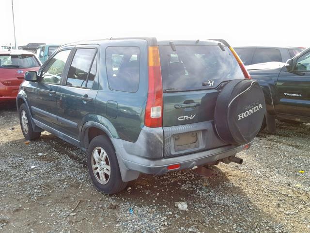 JHLRD788X2C053372 - 2002 HONDA CR-V EX 绿色 照片 3
