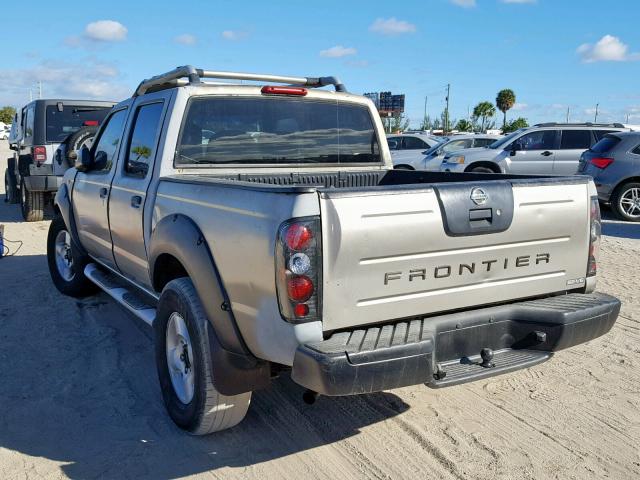 1N6ED27T31C352699 - 2001 NISSAN FRONTIER C TAN photo 3