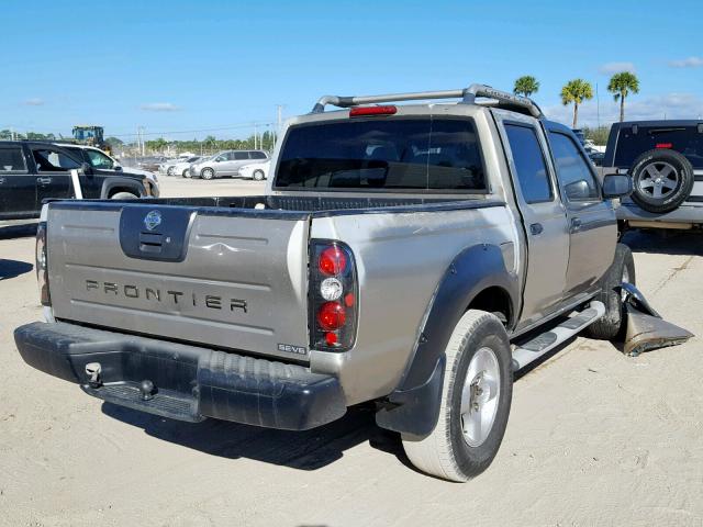 1N6ED27T31C352699 - 2001 NISSAN FRONTIER C TAN photo 4