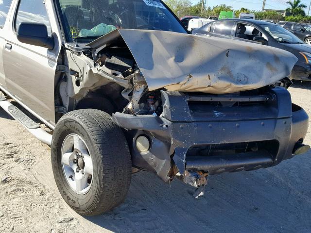 1N6ED27T31C352699 - 2001 NISSAN FRONTIER C TAN photo 9