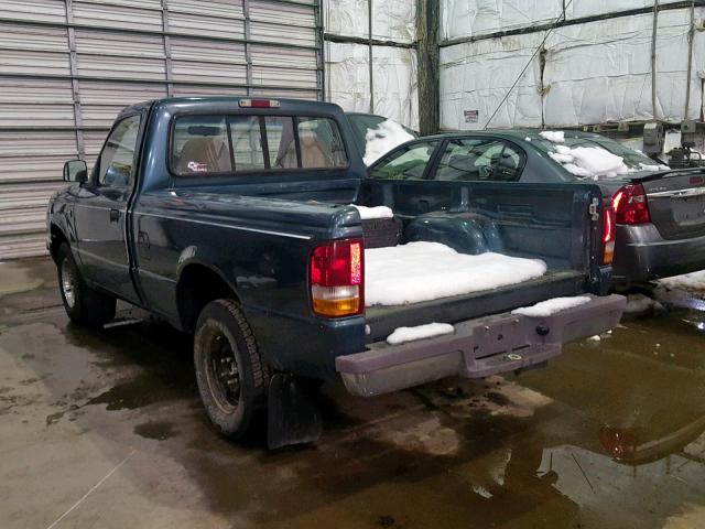 1FTCR10A0VTA40554 - 1997 FORD RANGER GREEN photo 3