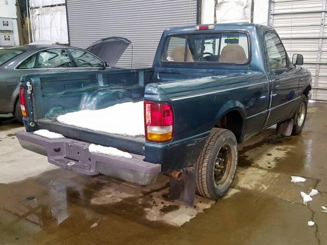 1FTCR10A0VTA40554 - 1997 FORD RANGER GREEN photo 4