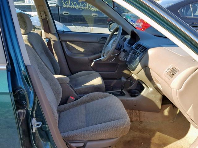 2HGEJ8640XH572754 - 1999 HONDA CIVIC EX 绿色 照片 5