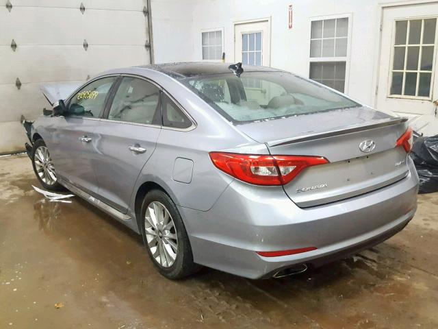 5NPE34AF8FH013307 - 2015 HYUNDAI SONATA SPO GRAY photo 3