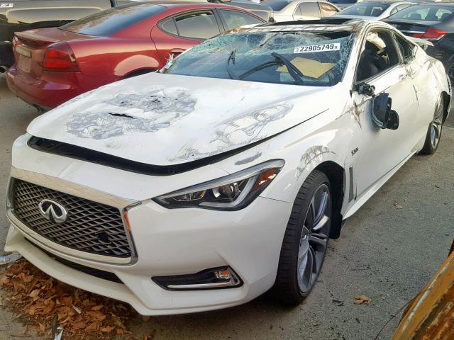 JN1FV7EK0JM530707 - 2018 INFINITI Q60 RED SP WHITE photo 2