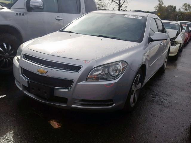 1G1ZC5E05CF116244 - 2012 CHEVROLET MALIBU 1LT SILVER photo 2