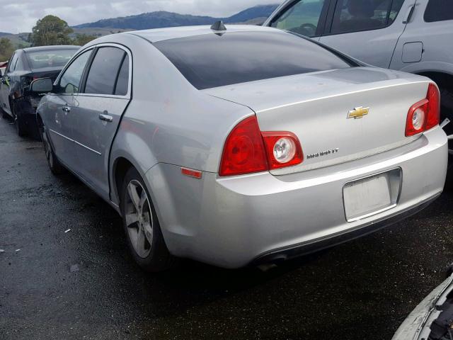 1G1ZC5E05CF116244 - 2012 CHEVROLET MALIBU 1LT SILVER photo 3