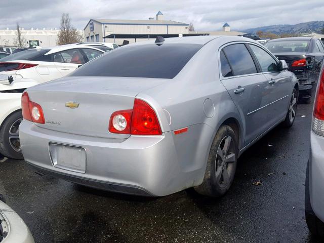 1G1ZC5E05CF116244 - 2012 CHEVROLET MALIBU 1LT SILVER photo 4
