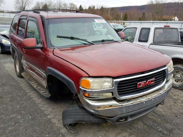 1GKEK13T91J246878 - 2001 GMC YUKON MAROON photo 1