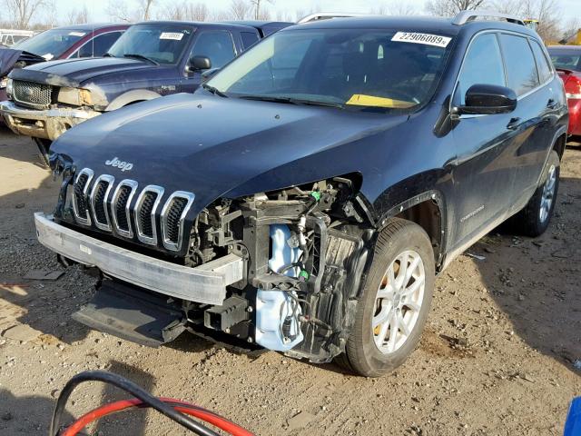 1C4PJMCS6EW180900 - 2014 JEEP CHEROKEE L BLACK photo 2