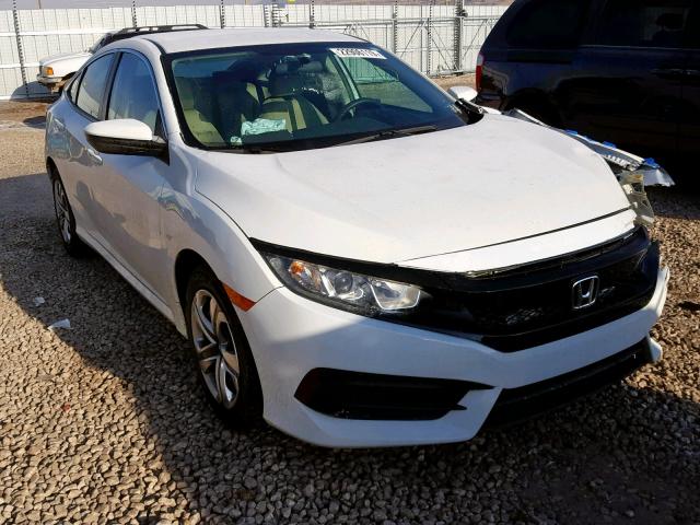 2HGFC2F57GH553526 - 2016 HONDA CIVIC LX WHITE photo 1