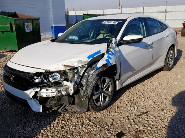 2HGFC2F57GH553526 - 2016 HONDA CIVIC LX WHITE photo 2