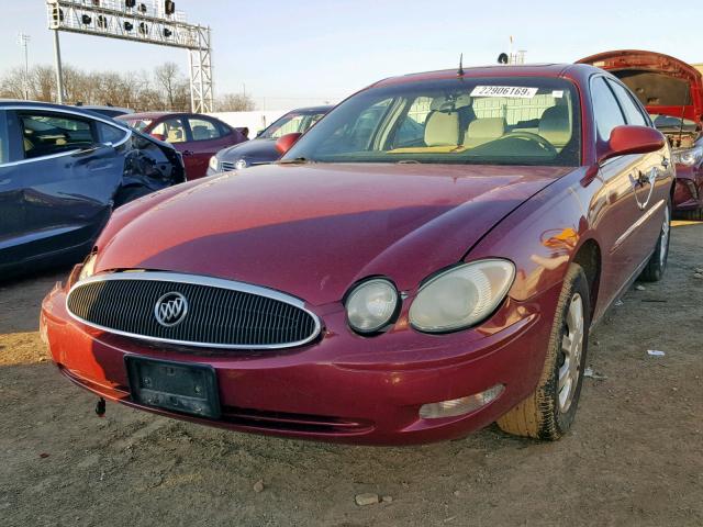 2G4WC532751347201 - 2005 BUICK LACROSSE C RED photo 2