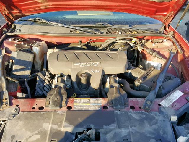 2G4WC532751347201 - 2005 BUICK LACROSSE C RED photo 7