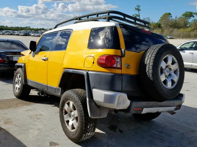 JTEBU11F88K051389 - 2008 TOYOTA FJ CRUISER YELLOW photo 3