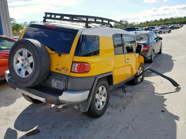 JTEBU11F88K051389 - 2008 TOYOTA FJ CRUISER YELLOW photo 4